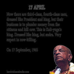 ... quotes of Srila Prabhupada, which he spock in the month of September