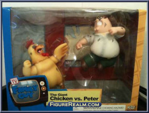 Giant Chicken vs Peter from Family Guy (Mezco) - Sets manufactured by