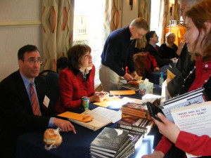 Stanley Kurtz Diana West Pamela Geller crouched and Tom Fitton