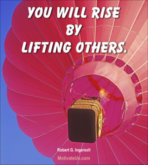 An inspirational picture of hot air balloon with the quote: You will ...