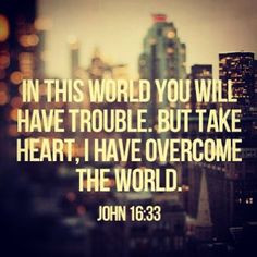 ... warns us that we will be faced with certain trials and tribulations