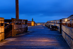 Long Beach Boardwalk At Night