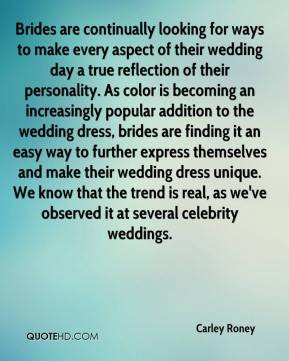 continually looking for ways to make every aspect of their wedding day ...