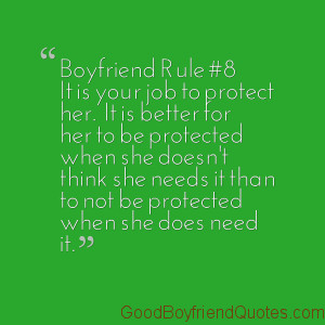 Boyfriend Rule #8 – Protect Her