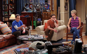 Sheldon (Jim Parsons), Leonard (Johnny Galecki) and Penny (Kaley Cuoco ...