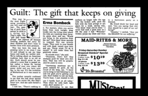 erma bombeck s variation guilt the gift that keeps on giving erma ...