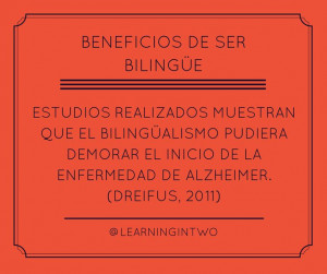 Benefits of being bilingual.