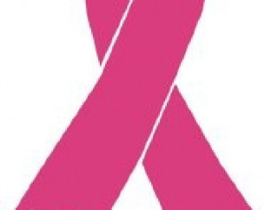 Cancer Ribbons Pink Cancer awarenes s ribbon Heart cut-out Vinyl decal ...