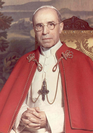 Pope Pius XII 1939 - 1958.