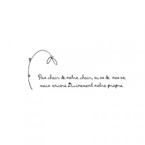 Here it is set in a 4X6 frame: