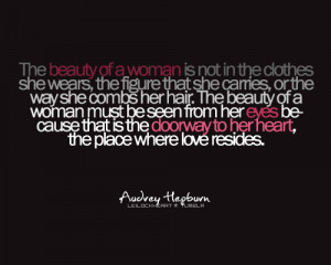 The beauty of a women – Life Hack Quote