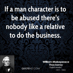 If a man character is to be abused there's nobody like a relative to ...