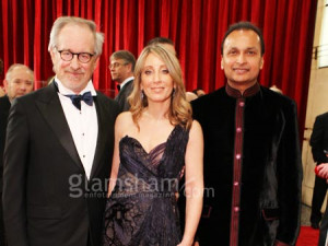 Anil Ambani with Steven Spielberg at Oscars 2012
