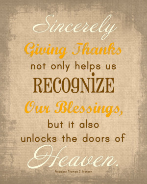 Quotes We Love} Sincerely Giving Thanks