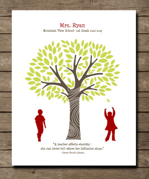 ... comSchool Teachers Appreciation Thank you Gift End by WordsWorkPrints