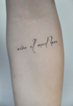 Tattoo Quote, Tattoo Temporary, Alice In Wonderland Quote, Small ...