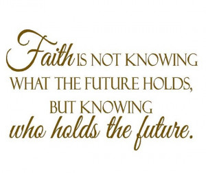 Christian Inspirational Wall Decal Quote Vinyl Lettering - Faith is ...