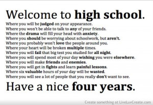 welcome to high school