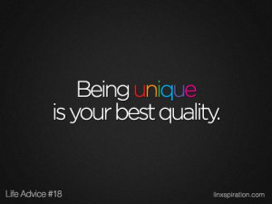 Being unique