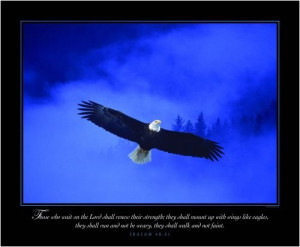 Christian Poster - Eagle in the Mist - Motivational and Inspirational ...