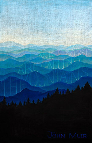 Inspirational Chalkboard Quote John Muir Small Large by DANGERDUST, $ ...