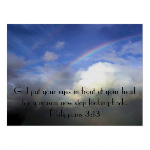 rainbow sky bible verse reminder posters