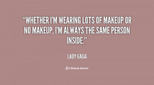 not to wear make up and believed that most women wear make up to ...