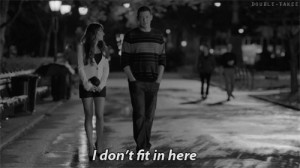 gif gifs Black and White depressed depression sad lonely glee alone ...