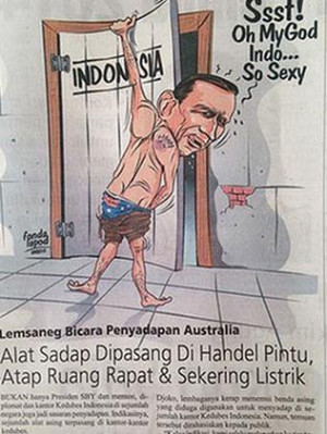 Indonesian Newspaper Depicts Australian PM as Masturbating Voyeur