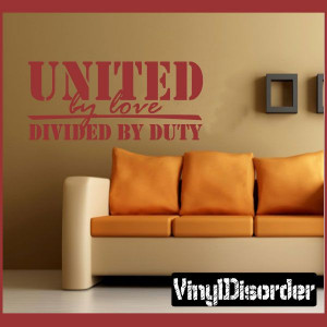 ... by Duty Patriotic Vinyl Wall Decal Sticker Mural Quotes Words HD119