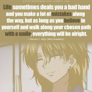 ... for this image include: anime, quotes, quote, anime quotes and life
