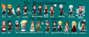 ... major characters from the mortal instruments and the infernal devices