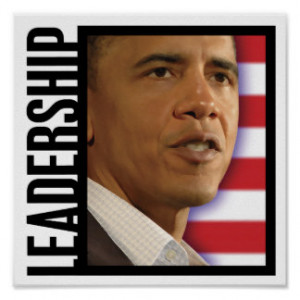 President Obama-LEADERSHIP Print