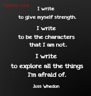 Writing Inspiration from Joss Whedon and Figment.com