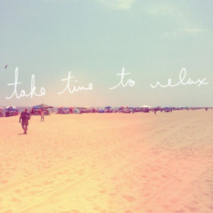 take time to relax
