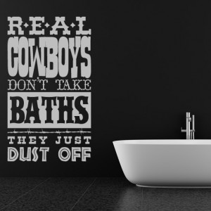 ... Dont Take Baths They Just Dust Off Wall Sticker Art Decal Transfers