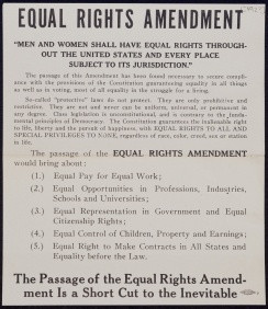 rights groups to lobby in favor of the Equal Rights Amendment ...