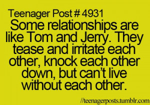 ... teenager, teenager posts, teenagerposts, text, tom & jerry, tom and