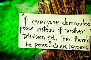 ... peace instead of another television set, then there'd be peace