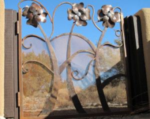 Steel Magnolias -a whimsical garden gate ...