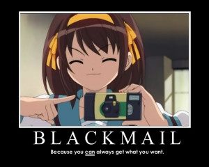 ... Poster - Suzumiya Haruhi - Blackmail photo blackmailew1.jpg