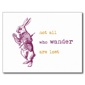 White Rabbit, Alice in Wonderland Postcards