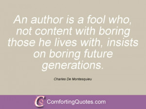 Charles De Montesquieu Quotes