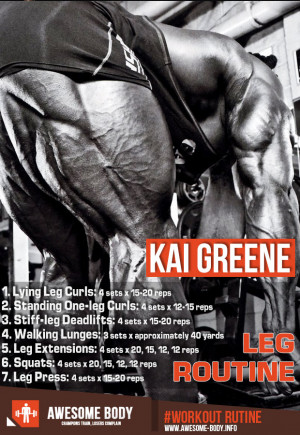 Kai Greene Leg Workout | Workout Basic Routine | Awesome Body