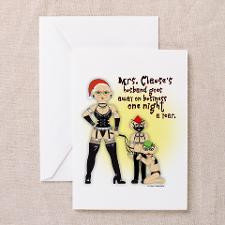 Funny Christmas Bondage Greeting Card for