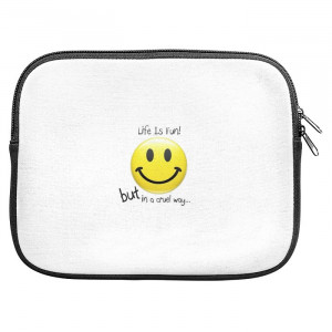 Life Quotes Smiley Zipper Pouch
