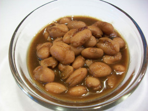 Cooked pinto beans with 2-3 c. cooking water 1 veggie bouillon ...