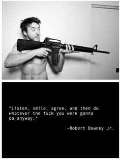 Robert Downey Jr - Listen, Smile, Agree robert downey jr