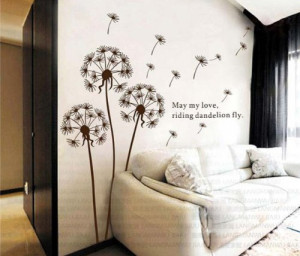 ... Dandelion Nursery Kids Room Removable Quote Vinyl Wall Decals Stickers