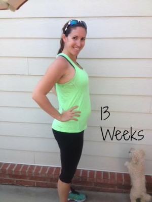 13 Weeks Pregnant Baby Bump